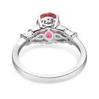 RHAPSODY 950 Platinum AAAA Rubellite and Diamond (VS/E-F) Ring 2.05 Ct, Platinum Wt. 5.60 Gms_7454784_4