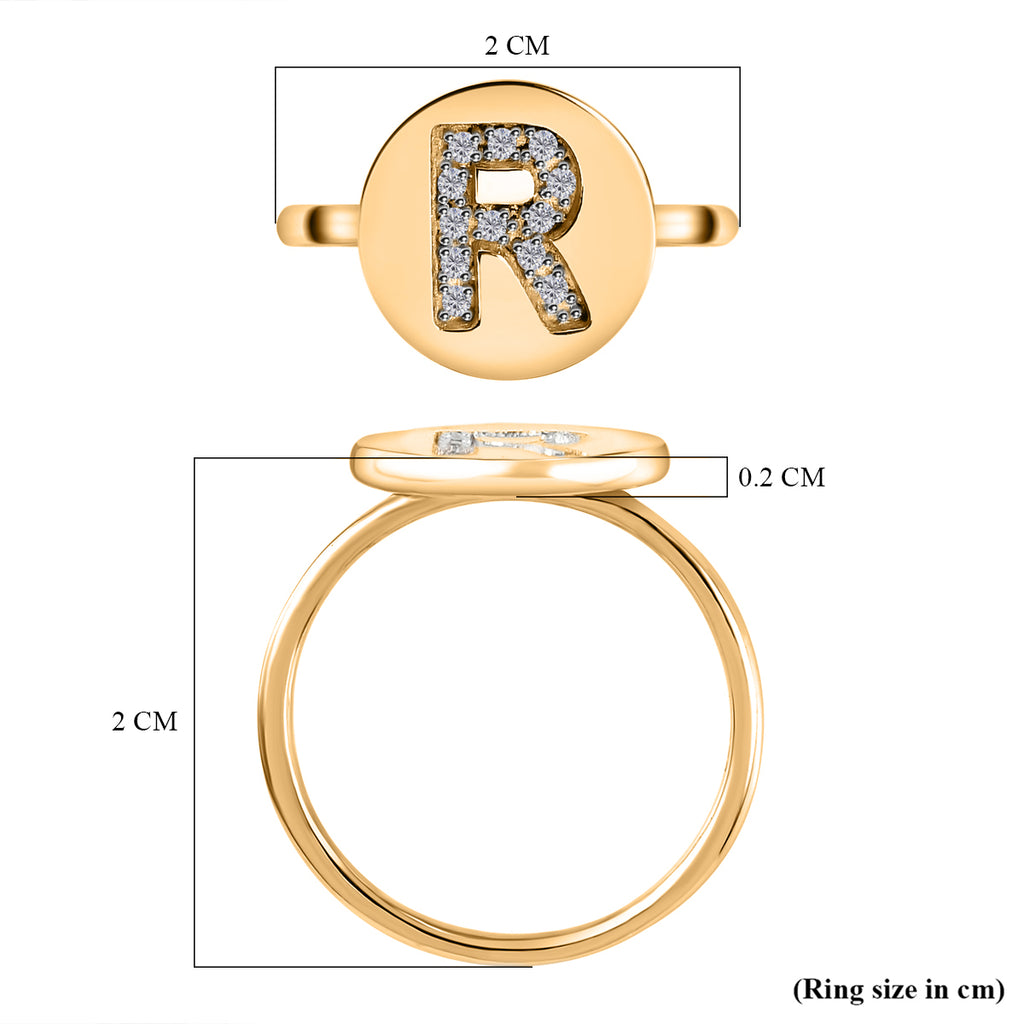 White Diamond Initial-R Ring in 14K Gold Overlay Sterling Silver_7455797_5