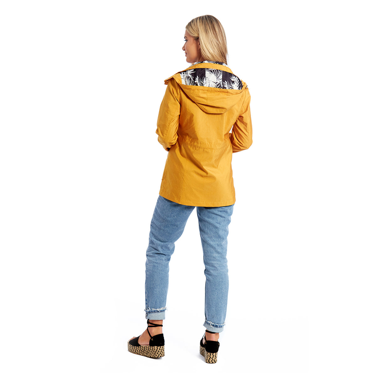 Betty Kay - Ladies Hooded Lightweight Woven Jacket (Size 14) - Mustard 7479995 2