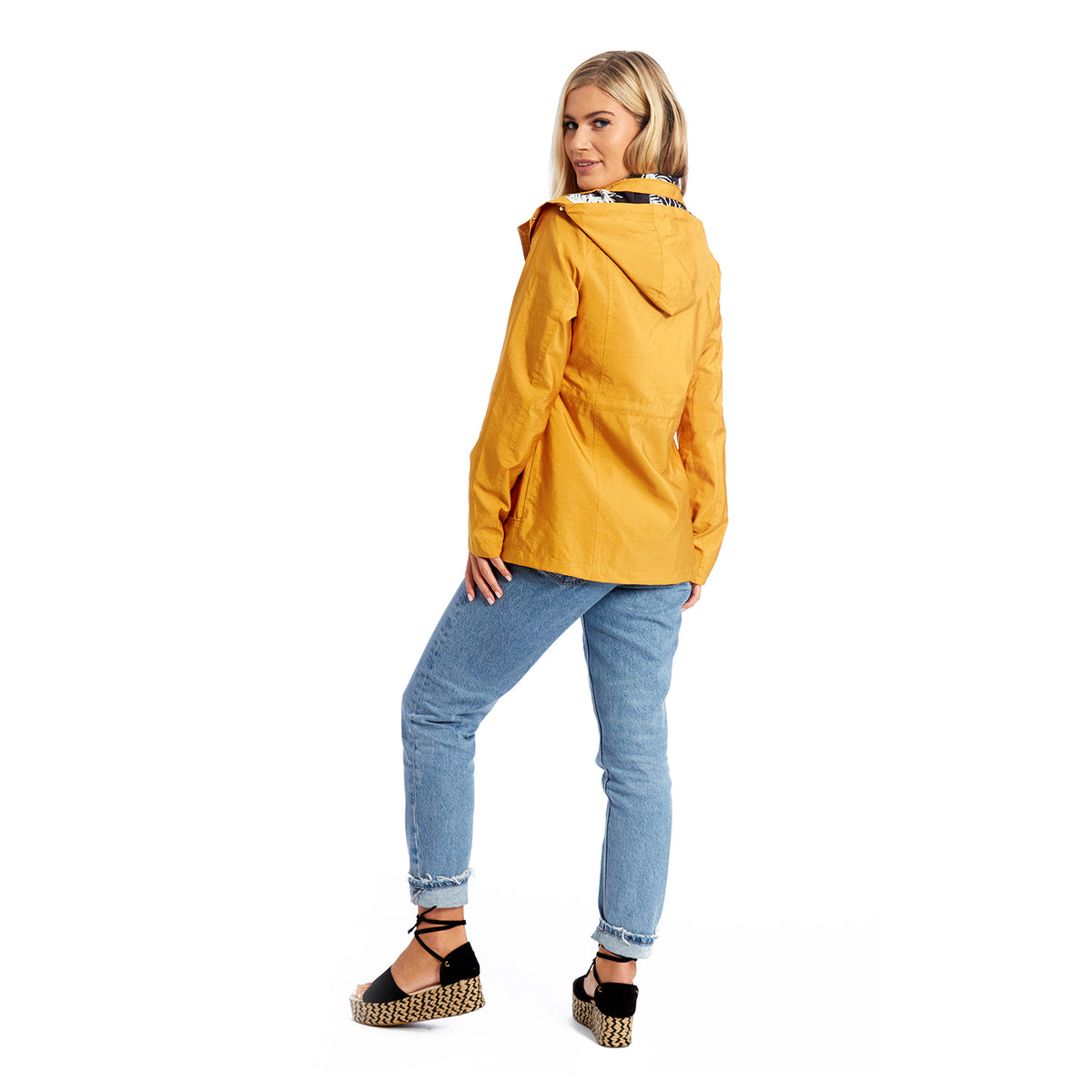 Betty Kay - Ladies Hooded Lightweight Woven Jacket (Size 14) - Mustard 7479995 3