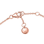 Designer Inspired Close Out Deal- 18K Vermeil Rose Gold Plated Sterling Silver Station Crisscross Bracelet (Size - 7/7.5/8)_7480486_3