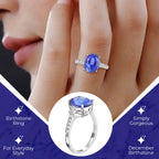 950 Platinum  AAAA  Tanzanite   White Diamond  VS Ring 4.35 ct,  Platinum Wt. 5.01 Gms  4.350  Ct._7480791_2