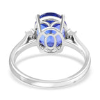 950 Platinum  AAAA  Tanzanite   White Diamond  VS Ring 4.35 ct,  Platinum Wt. 5.01 Gms  4.350  Ct._7480791_4