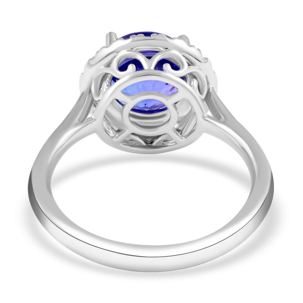 950 Platinum  AAAA  Tanzanite   White Diamond  VS Ring 2.44 ct,  Platinum Wt. 5.23 Gms  2.440  Ct._7480808_4