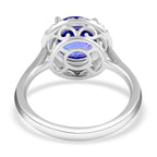 950 Platinum  AAAA  Tanzanite   White Diamond  VS Ring 2.44 ct,  Platinum Wt. 5.23 Gms  2.440  Ct._7480809_4