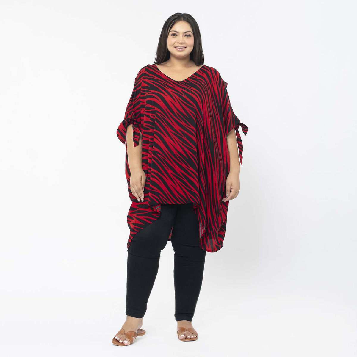 Tamsy Cold Shoulder LongLine Top V32566134 0