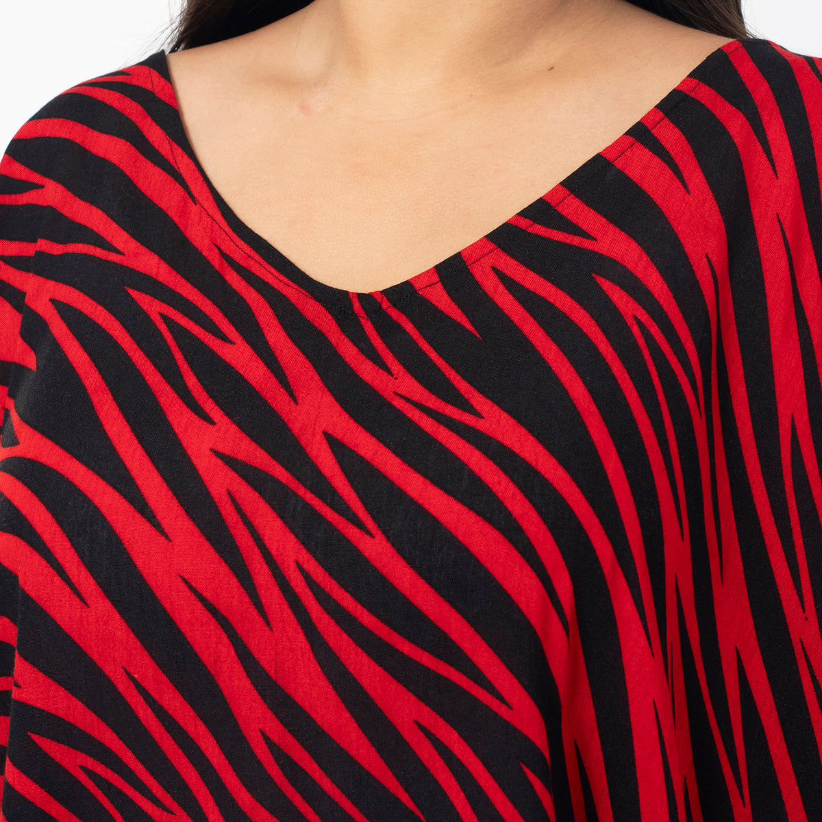 Tamsy Cold Shoulder LongLine Top V32566134 5