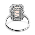 Ethiopian Opal ,  White Diamond  Main Stone With Surrounding Stone Ring in Platinum Overlay Sterling Silver  2.115  Ct._7485974_4