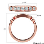 D'Joy - Moissanite 7-Stone Ring in 18K Rose Gold Vermeil Plated Sterling Silver_7486239_7