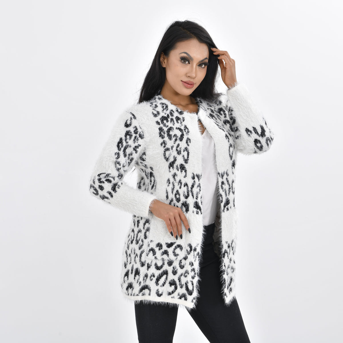 TAMSY Long Sleeves Cardigan With Pockets 7487068 2