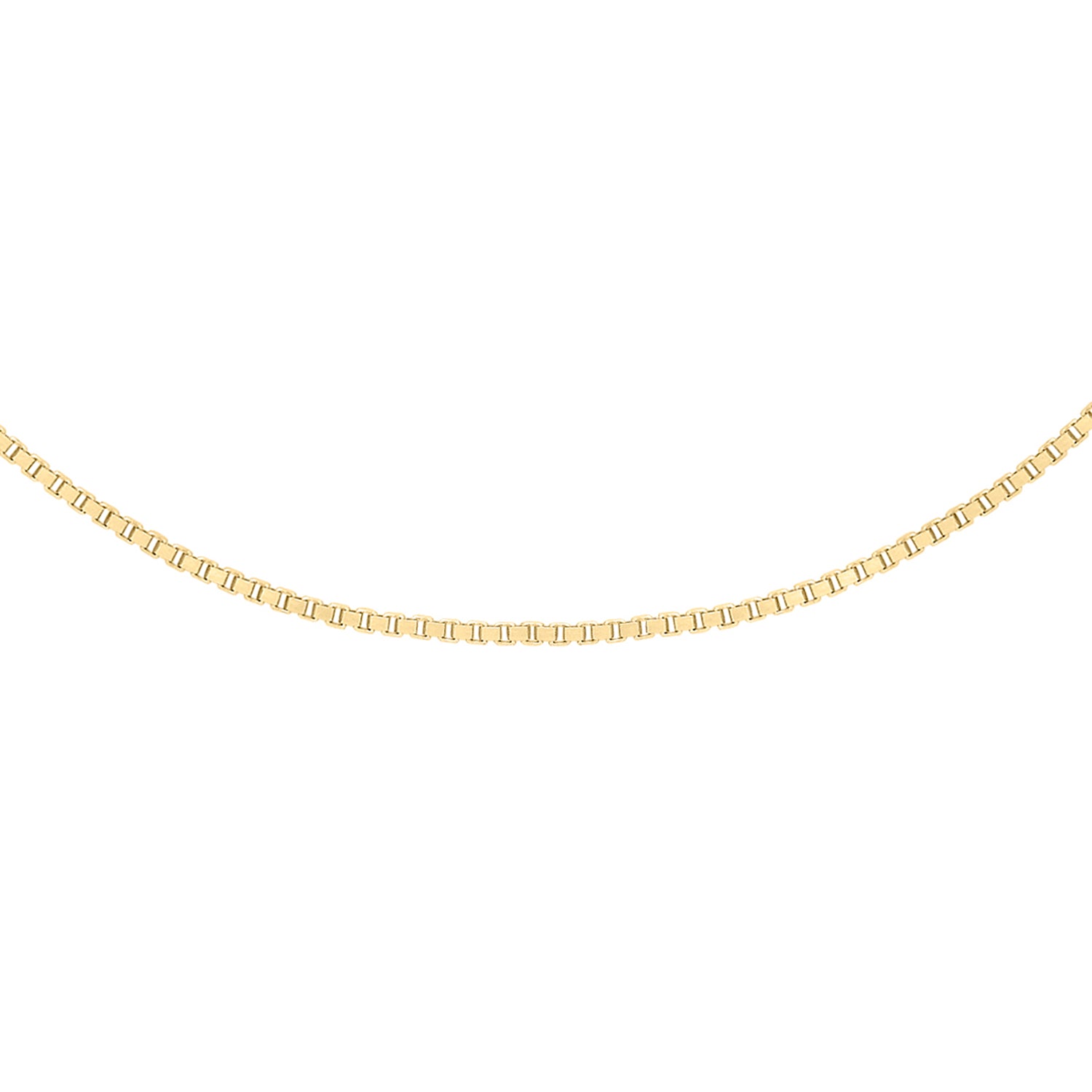 9K Yellow Gold Venetian Box Chain 18 Inch 7488701 0