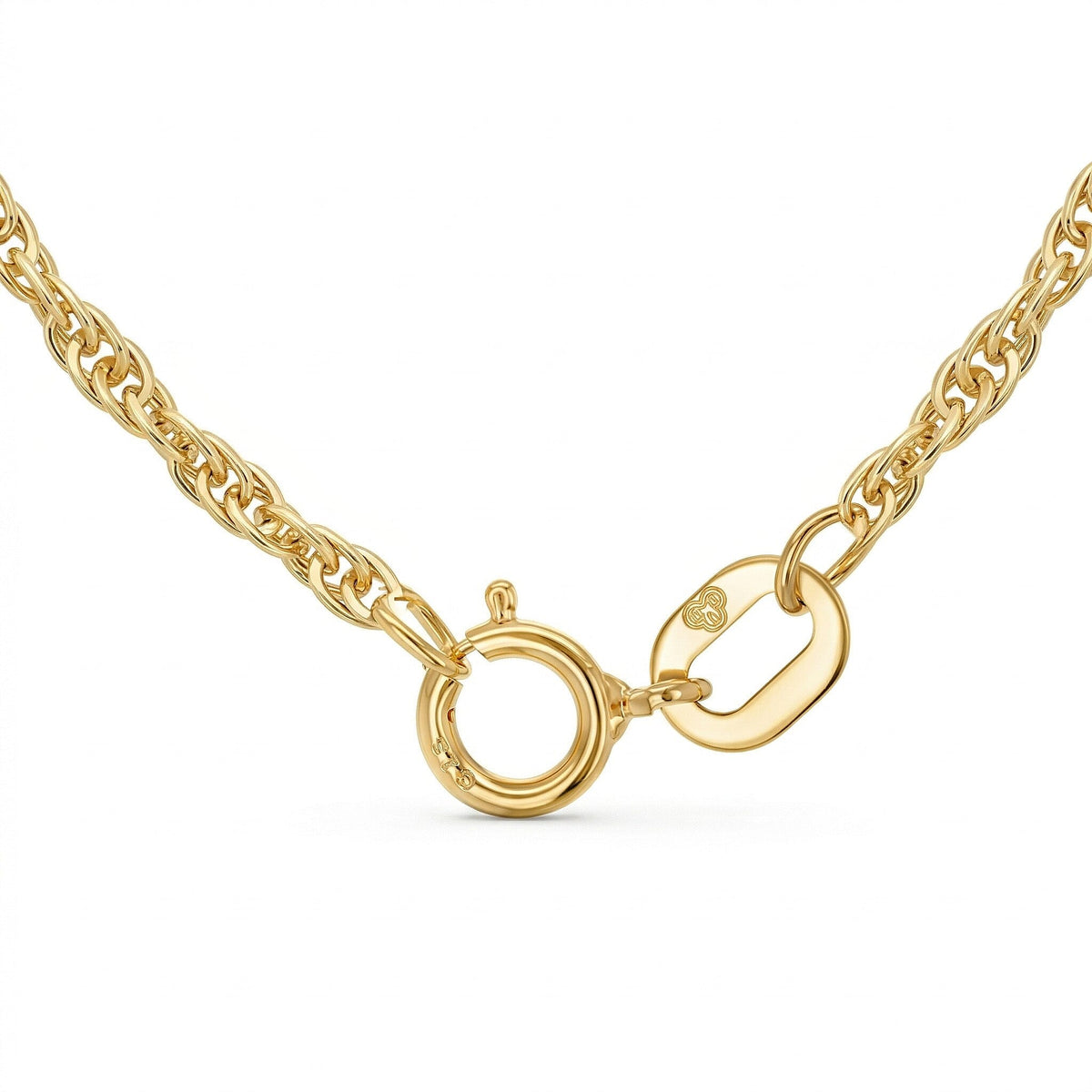 9K Yellow Gold Diamond Cut Twist Curb Chain 22 Inch 7488704 5
