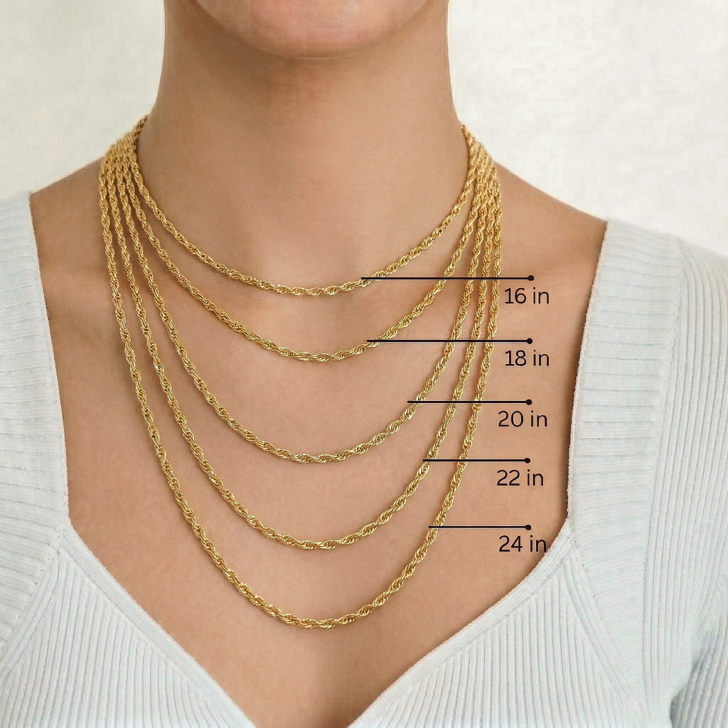 9K Yellow Gold  Chain (Size - 22),  Gold Wt. 1.1 Gms