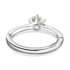 Royal Bali Collection - D'Joy Moissanite Solitaire Ring in Platinum Overlay Sterling Silver 0.94 Ct._7489427_5