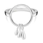 LucyQ Drip Collection - Rhodium Overlay Sterling Silver Ring_7491521