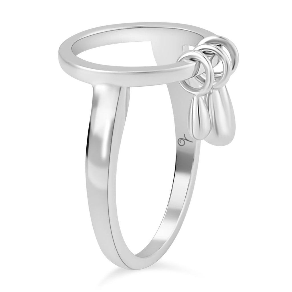 LucyQ Drip Collection - Rhodium Overlay Sterling Silver Ring_7491521_3