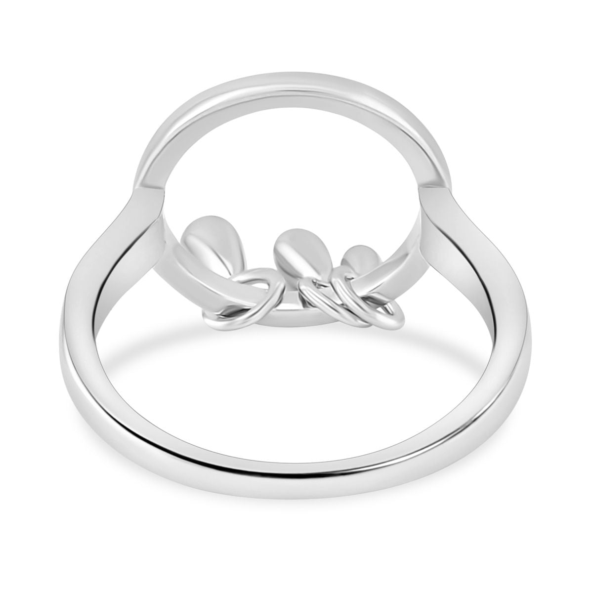 Lucy Q Drip Collection - Rhodium Overlay Sterling Silver Ring 7491521 5