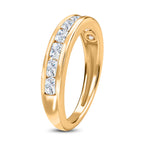 Royal Bali Collection - D'Joy Moissanite Half Eternity Band Ring in 18K Vermeil Yellow Gold Plated Sterling Silver_7505429_3