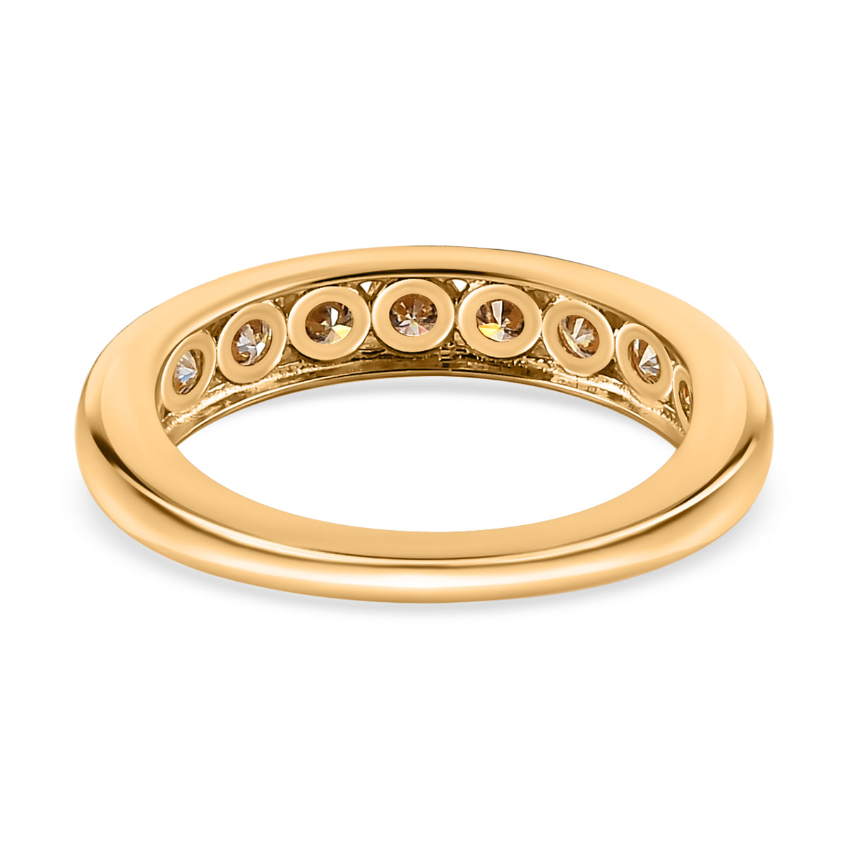 Moissanite Half Eternity Ring in Sterling Silver 7505429 5