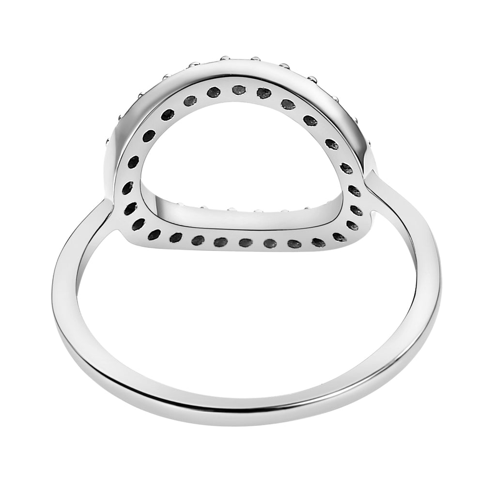 Diamond Band Ring in Rhodium Overlay Sterling Silver 0.260 Ct._7511996_4