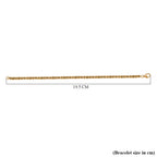 18K Yellow Gold Vermeil Plated Sterling Silver Byzantine Bracelet (Size - 7.5)_7513021_4