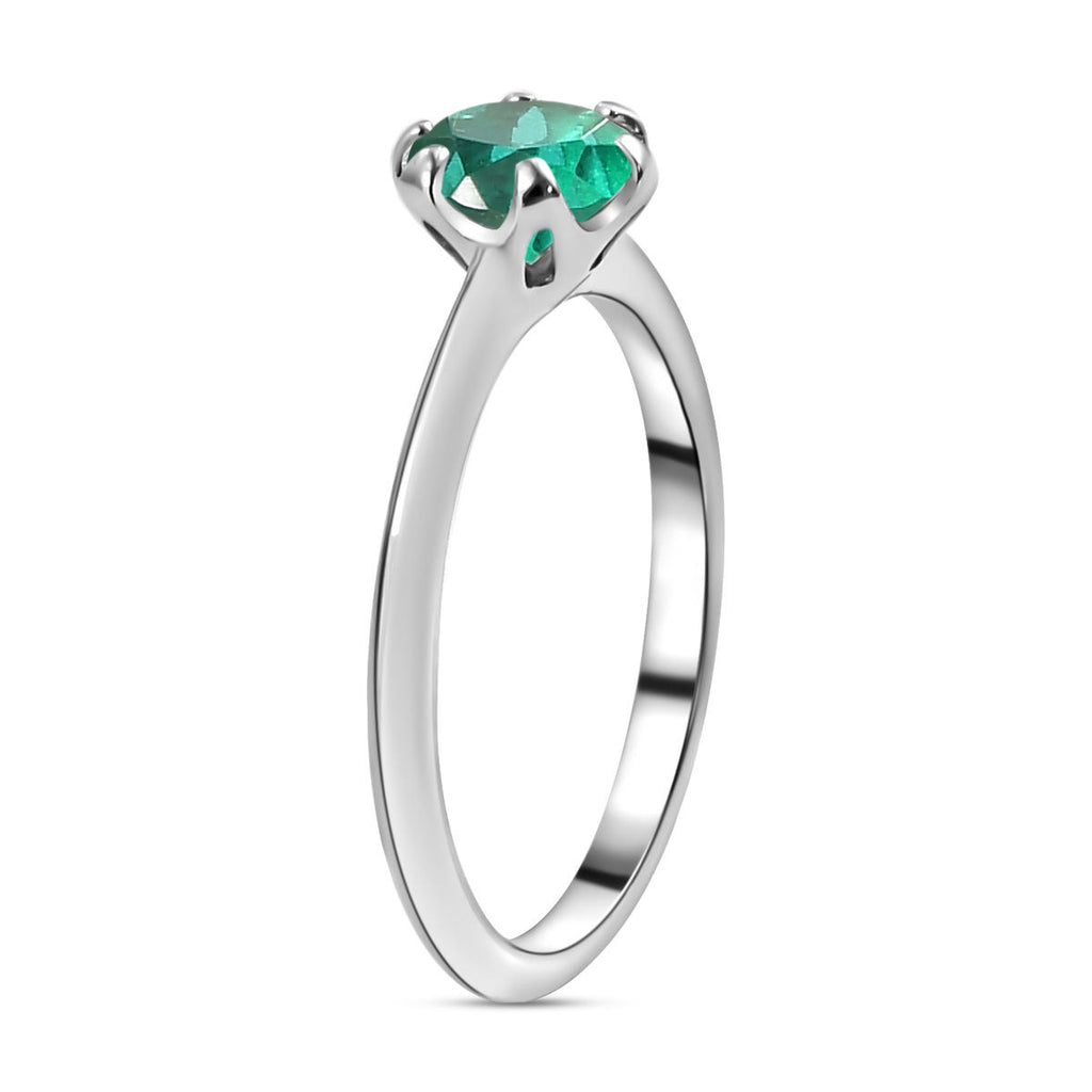 Royal Bali Collection - D'Joy Peacock Triplet Quartz Solitaire Ring in Platinum Overlay Sterling Silver 1.00 Ct._7519219_2