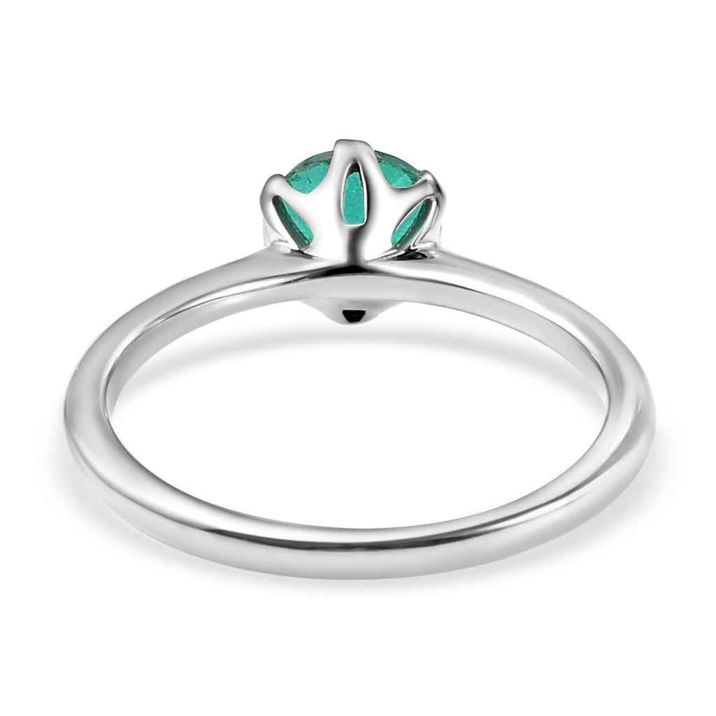 Royal Bali Collection - D'Joy Peacock Triplet Quartz Solitaire Ring in Platinum Overlay Sterling Silver 1.00 Ct._7519219_3