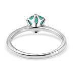 Royal Bali Collection - D'Joy Peacock Triplet Quartz Solitaire Ring in Platinum Overlay Sterling Silver 1.00 Ct._7519219_3