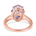 D'Joy Pink Amethyst Solitaire Ring in 18K Vermeil Rose Gold Plated Sterling Silver 3.27 Ct._7519999_4