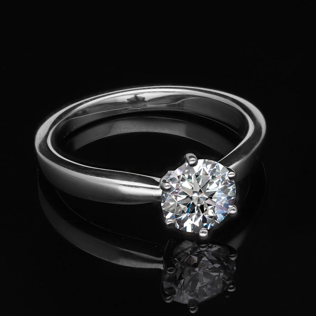 LUXURIANT 14K White Gold IGI Certified Lab Grown Diamond (VS/E-F) Ring 1 Ct. 7527558 2