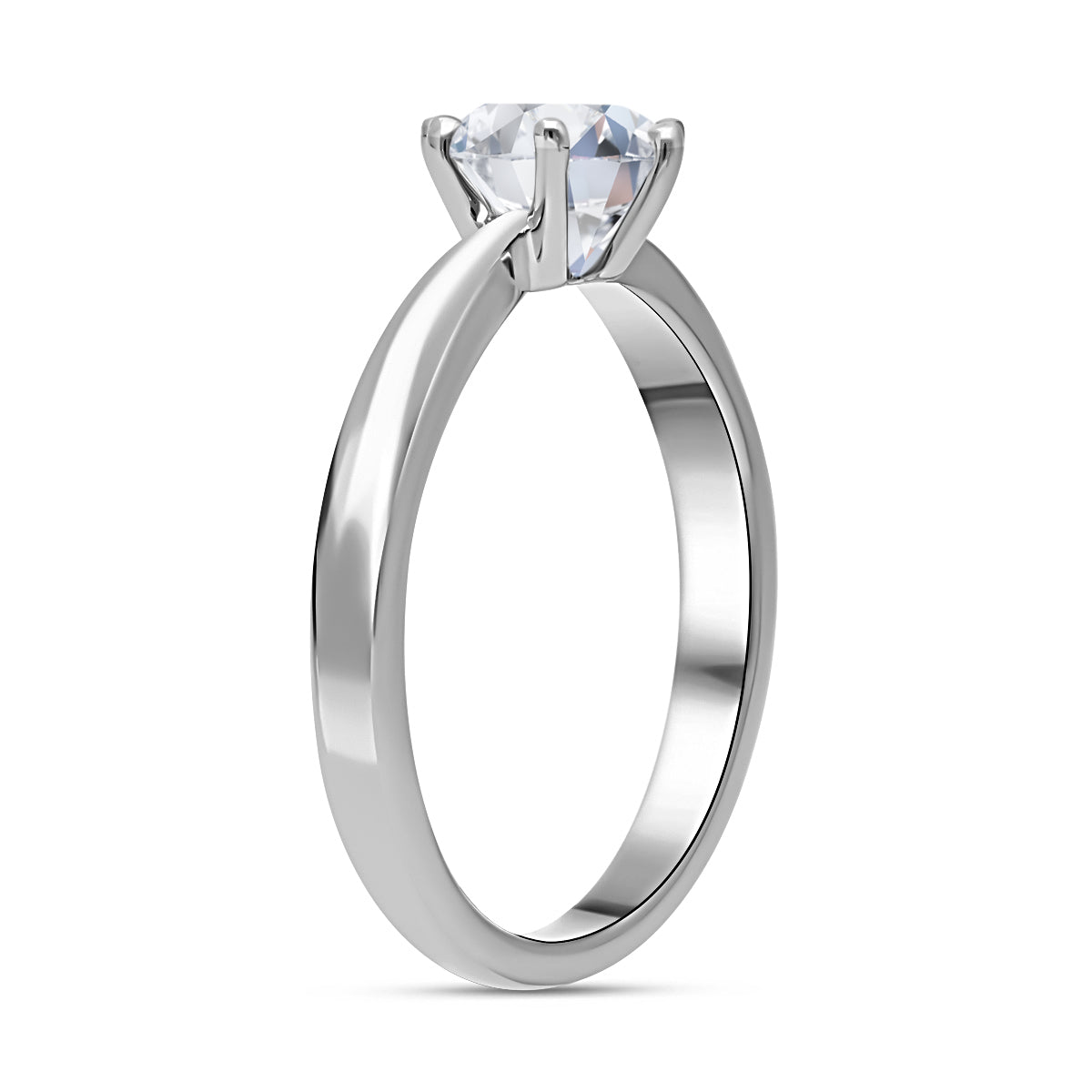 LUXURIANT 14K White Gold IGI Certified Lab Grown Diamond (VS/E-F) Ring 1 Ct. 7527558 4