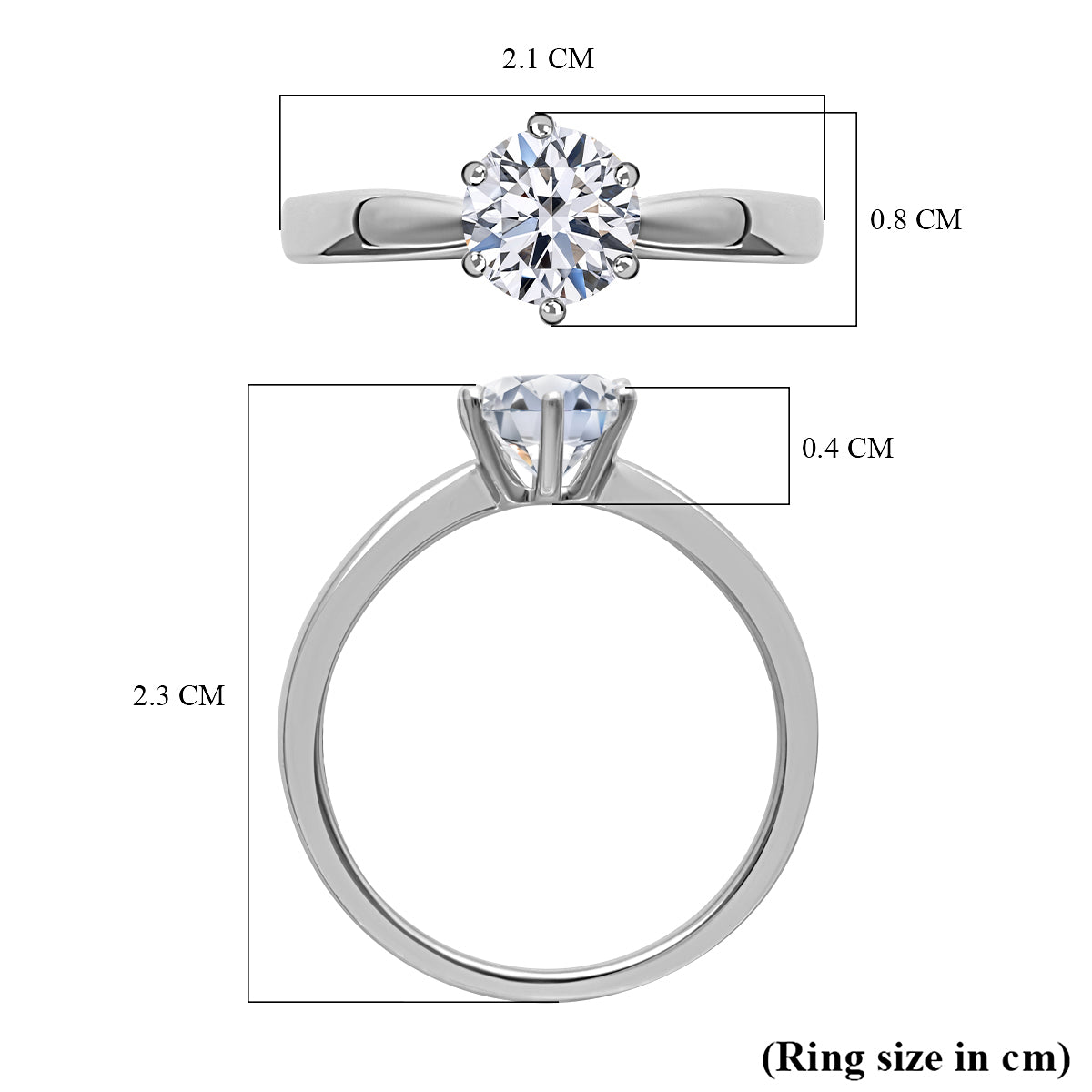 LUXURIANT 14K White Gold IGI Certified Lab Grown Diamond (VS/E-F) Ring 1 Ct. 7527558 6