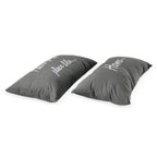 Set of 2 - 100% Cotton Embroidered Pillow (Size 50x30 Cm) - Grey_7528043_2