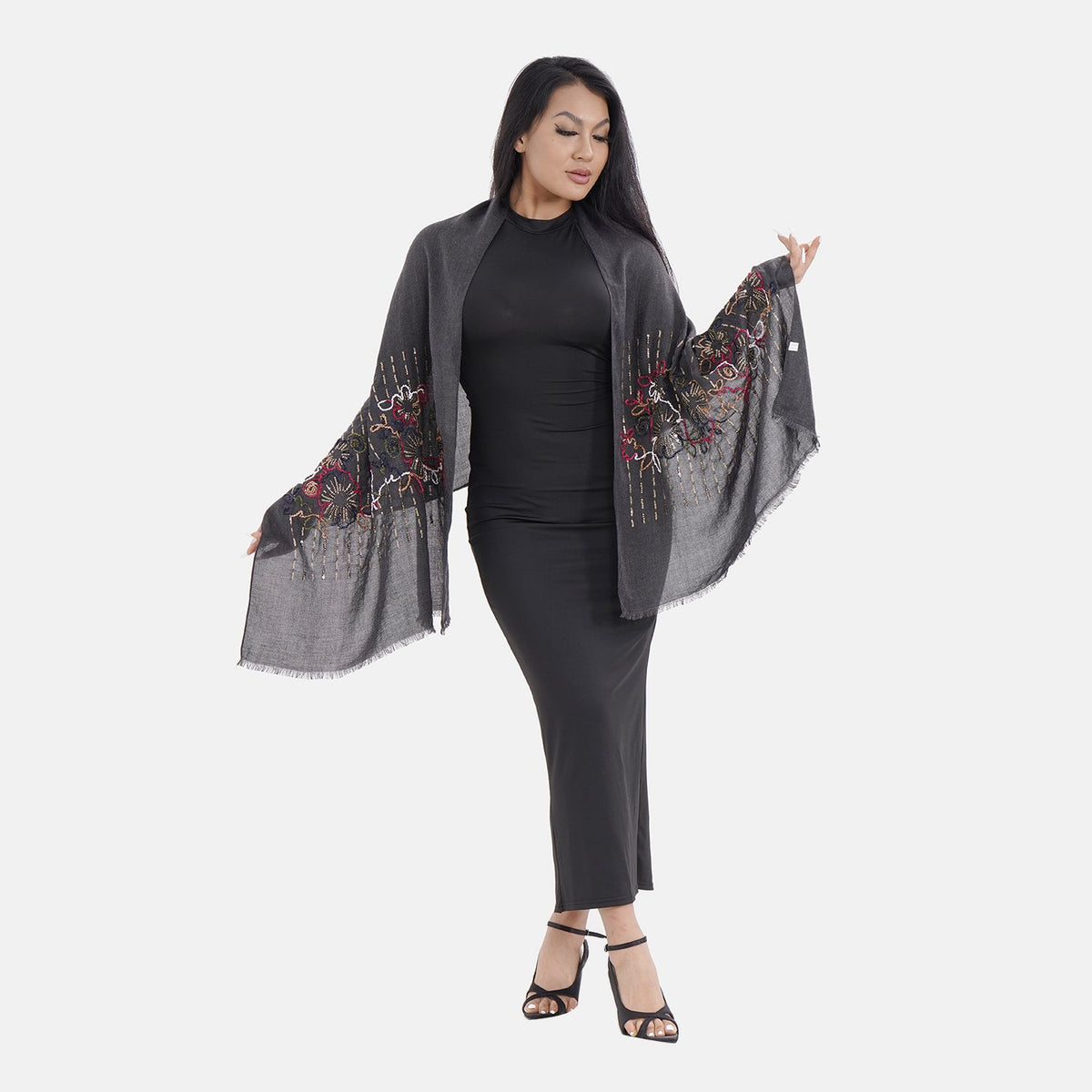 Close Out Embroidered Scarf 7532266 0