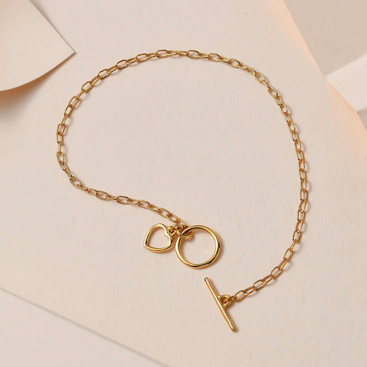 14K Gold Overlay Sterling Silver Bracelet (Size - 7.5) V32512670 2