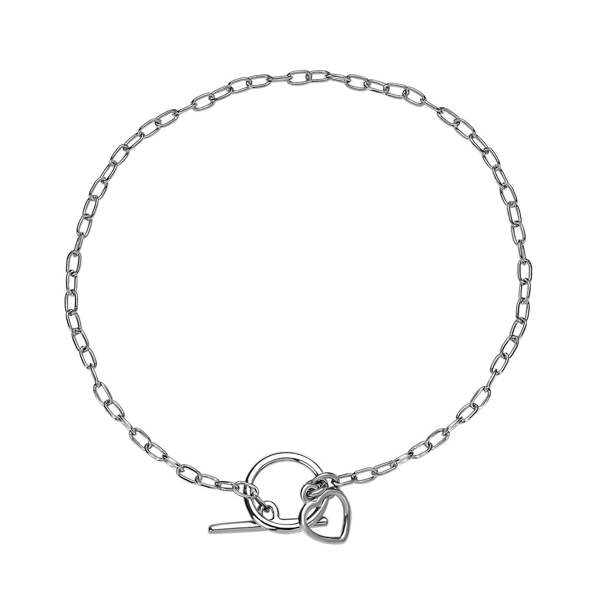 Platinum Overlay Sterling Silver Bracelet (Size - 7.5) 7533043 0