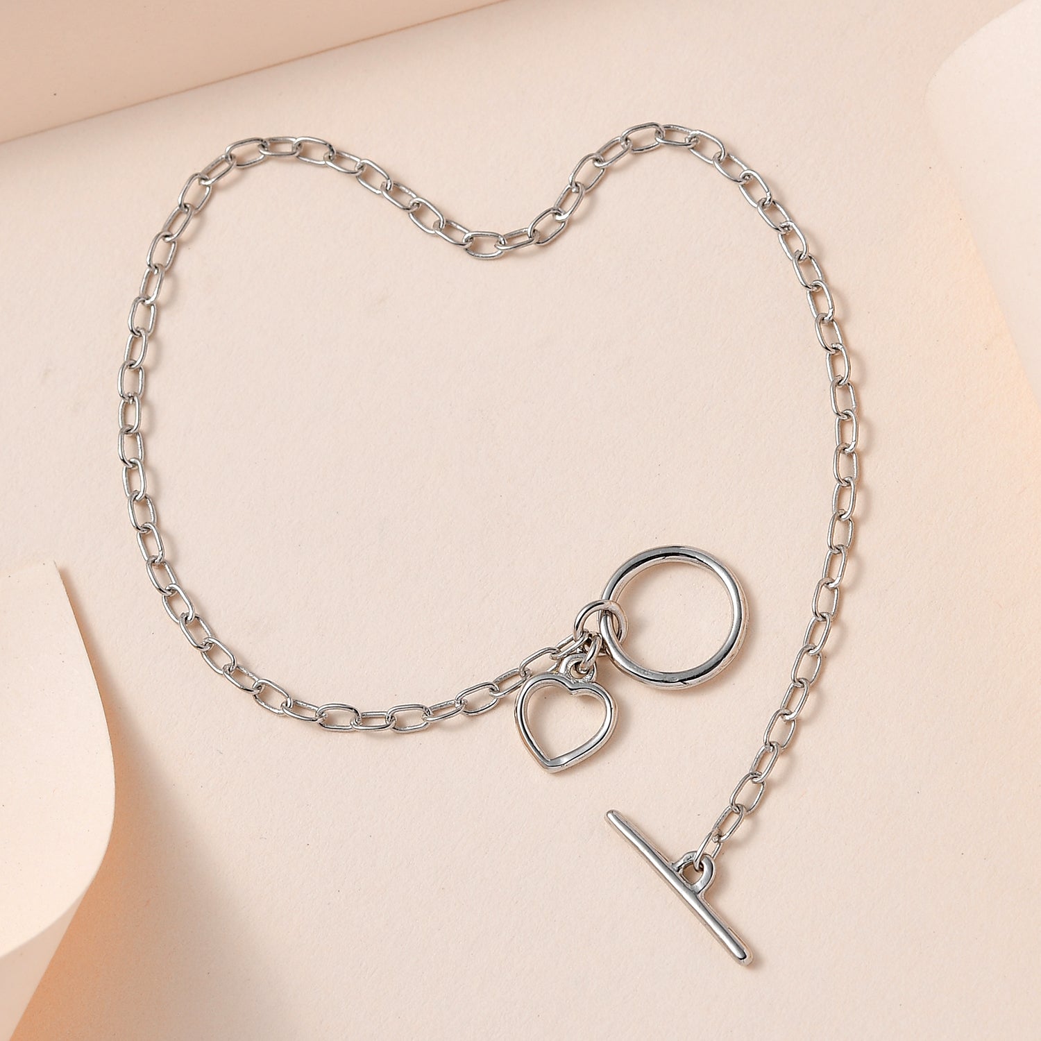 Platinum Overlay Sterling Silver Bracelet (Size - 7.5) 7533043 2