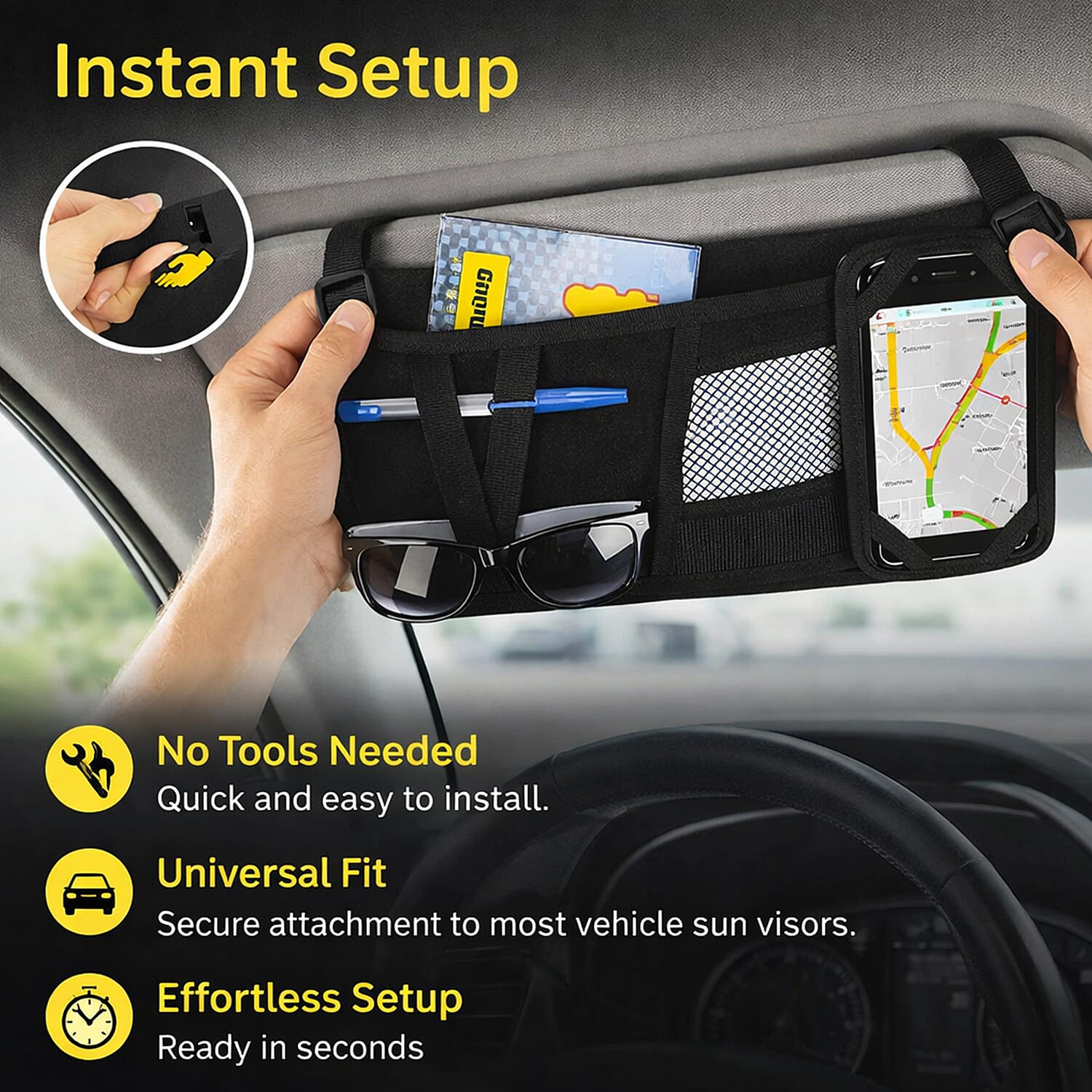 Dunlop Visor Organiser - Black V32364027 0