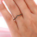 Royal Bali Collection - D'Joy Blue Sapphire Wishbone Ring in 18K Vermeil Yellow Gold Plated Sterling Silver_7542283_2