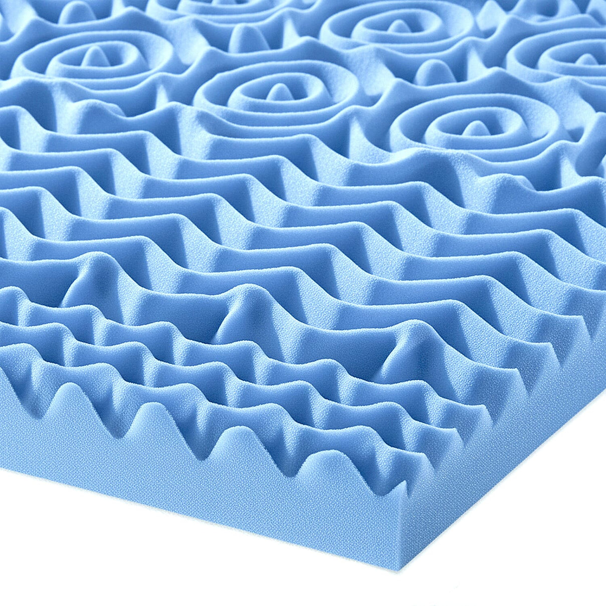 5 Zone Memory Foam Mattress Topper  - Blue 7542503 3
