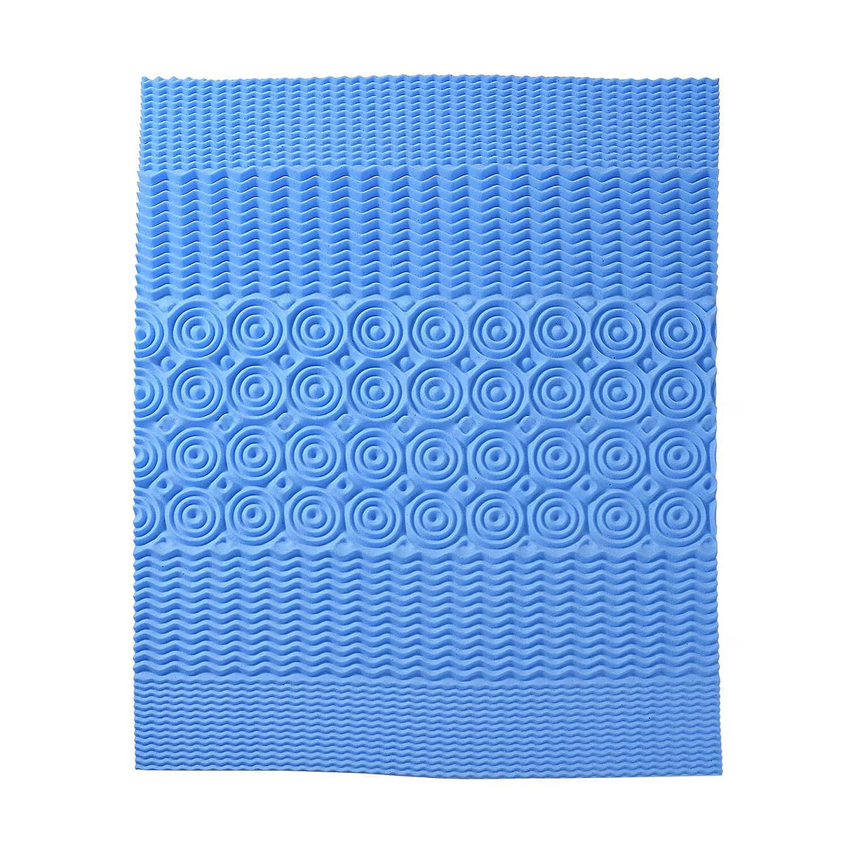 5 Zone Memory Foam Mattress Topper  - Blue 7542503 4