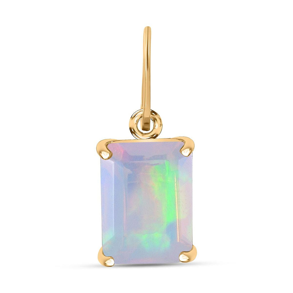 9K Yellow Gold Ethiopian Opal Pendant 2.50 Ct.