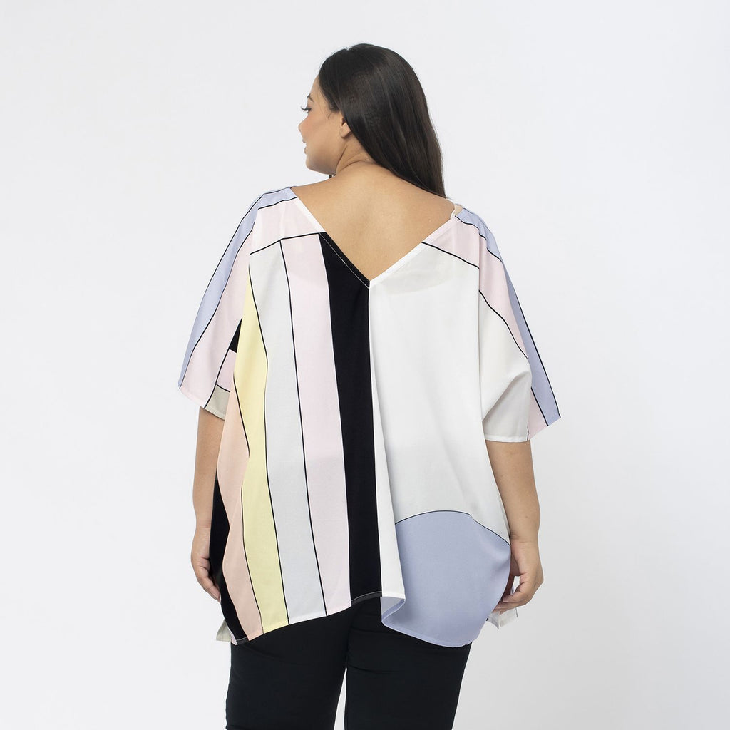 Printed Top (Size M) - Stripes_7545717_2