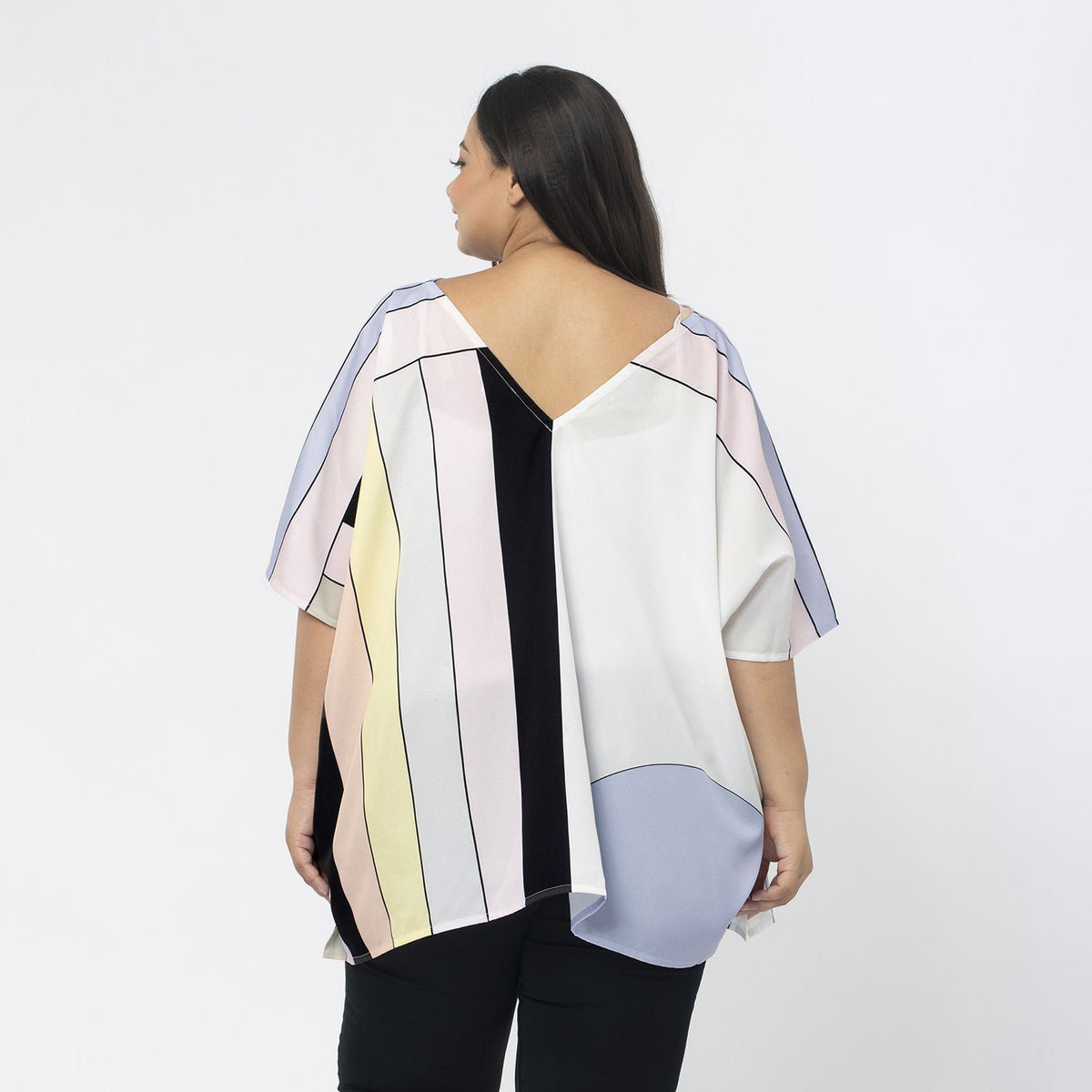 TAMSY V-Neck Short Kaftan Top V32566053 3