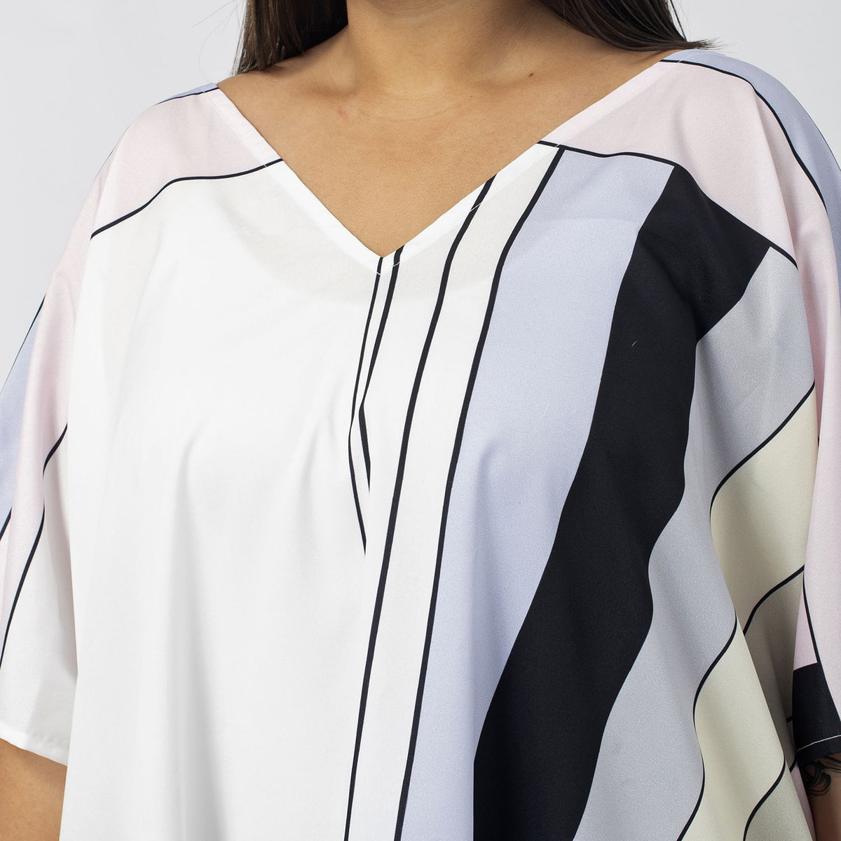 TAMSY V-Neck Short Kaftan Top V32566053 5