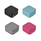 One Time Closeout - 4 Jewellery Box with Interior Velvet Protection (Size 10x10x5 ) - Pink, Mint Green, Light Gray & Black_7546466_4