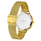Gamages Of London Ladies Baroness Swiss Quartz Movement White Dial Diamond Stud Water Resistant Watch with Gold Mesh Bracelet_7548377_4