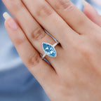 D'Joy Aquamarine Austrian Sterling Silver Crystal Solitaire Ring 2.55 Ct._7548620_2