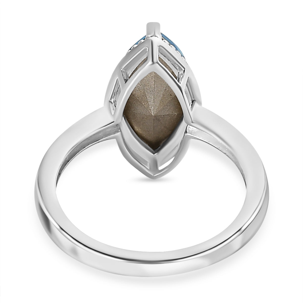 D'Joy Aquamarine Austrian Sterling Silver Crystal Solitaire Ring 2.55 Ct. V32533841 4