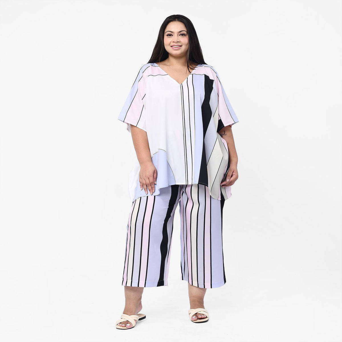 TAMSY Wide Leg Palazzo With Elasticated Waist V32514301 0